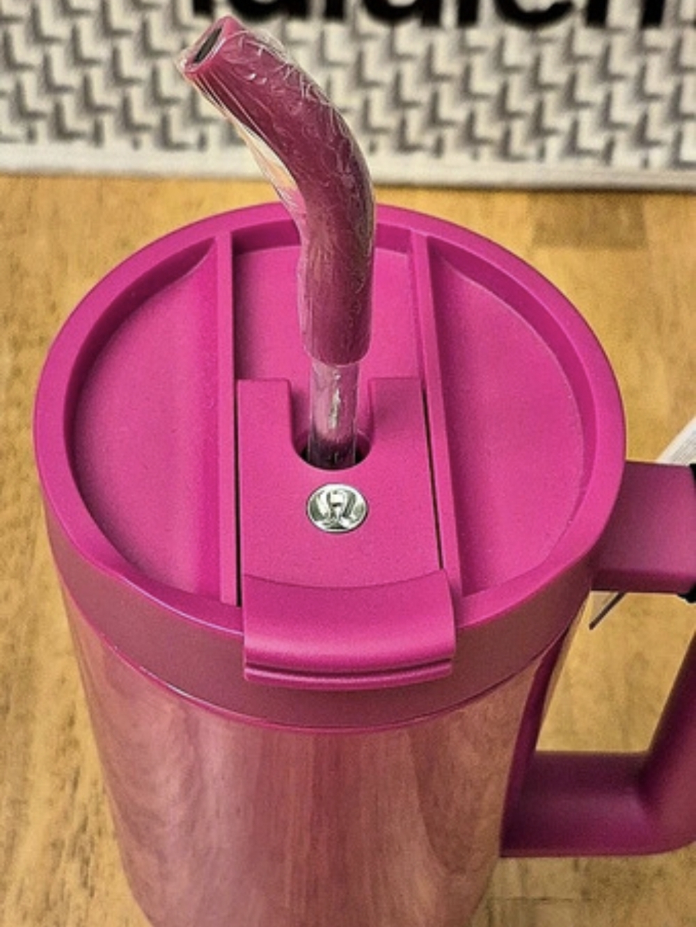 Lululemon Insulated Tumbler 40oz Pink Flare NWT Double Walled Padded Straw - Picture 5 of 6